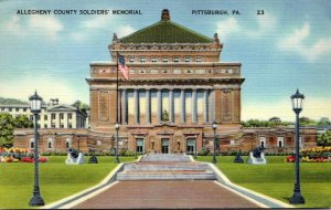 Pennsylvania Pittsburgh Allegheny County Soldiers Memorial 1944