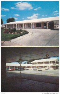 COLUMBIA, Missouri; 2-Views, The Stephens Motel, Classic Cars, 1940-60s