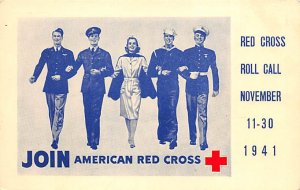 Red Cross Roll Call American National Red Cross 1941 Fund Unused 