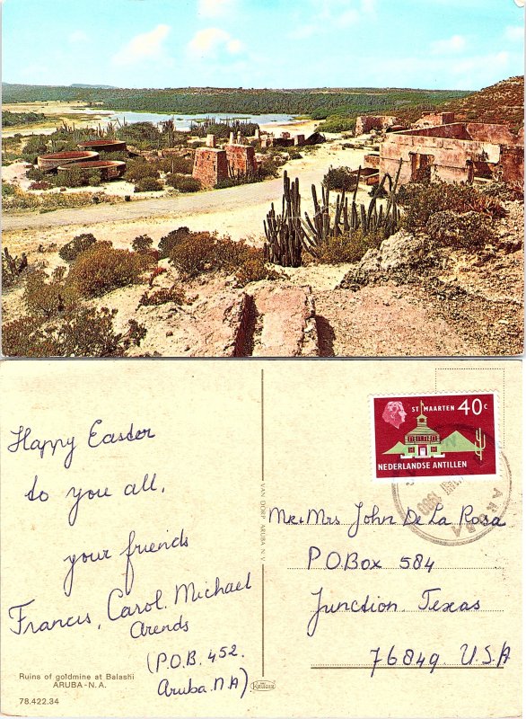 Ruins at goldmine at Balashi Aruba