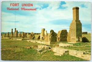 Postcard - Officers Row, Fort Union National Monument - Watrous, New Mexico