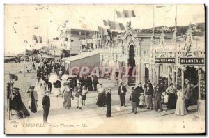 Old Postcard Trouville boards