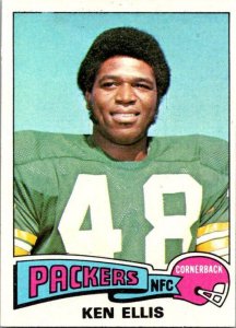 1975 Topps Football Card Ken Ellis Green Bay Packers