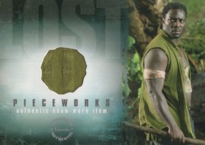 Adewale Akinnuoye-Agbaje Lost TV Show Piece Of Costume Card