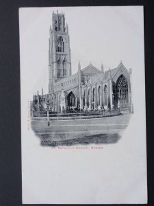 Lincolnshire BOSTON St Botolph's Church c1902 UB Postcard by Wing & Sons