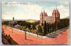 Salt Lake City  Utah   Temple Square  Postcard