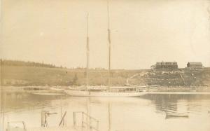 C-1910 Northeast US Coast Sailing Boat RPPC real photo postcard 8228