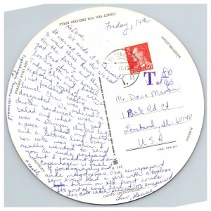 Copenhagen Denmark 6 Diameter Round Multi View Postcard