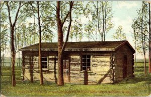 Roosevelt Cabin Capitol Grounds Bismarck North Dakota WOB Note Postcard Vintage 