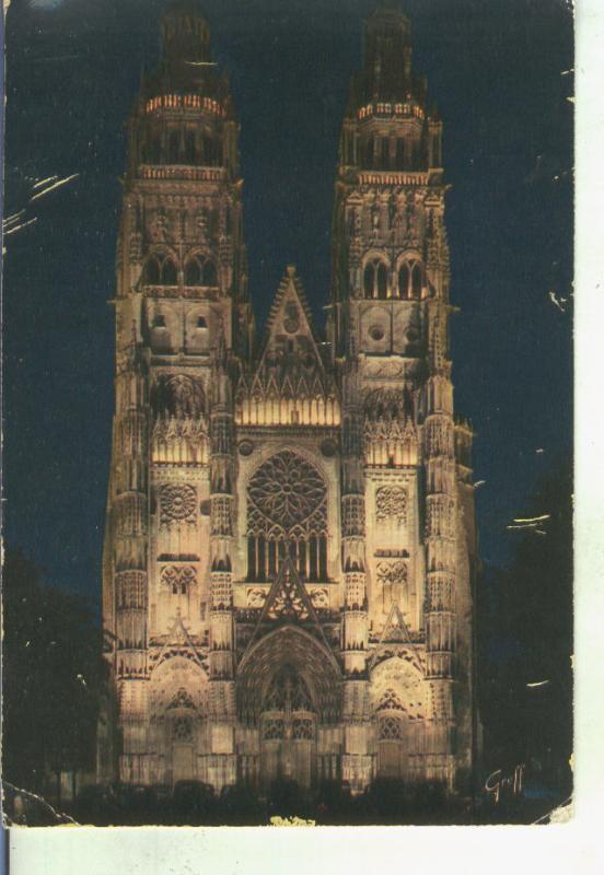 Postal 014695: Catedral de Tours, Francia