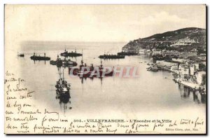 Old Postcard Villefranche The Wing and the City Charter