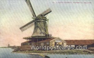 Dutch Windmill Rotterdam Netherlands Writing on back 