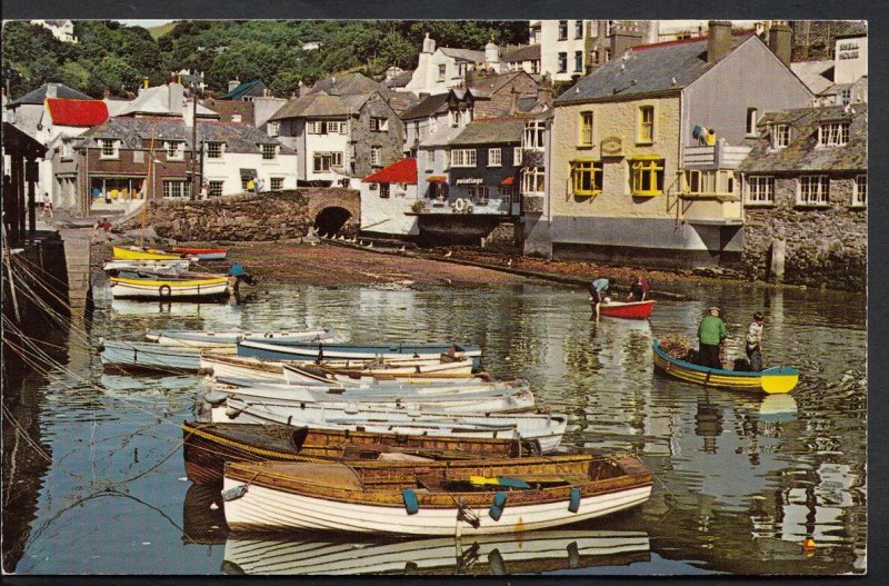 Cornwall Postcard - 1970's Polperro Harbour. Posted 1973 -   A8968