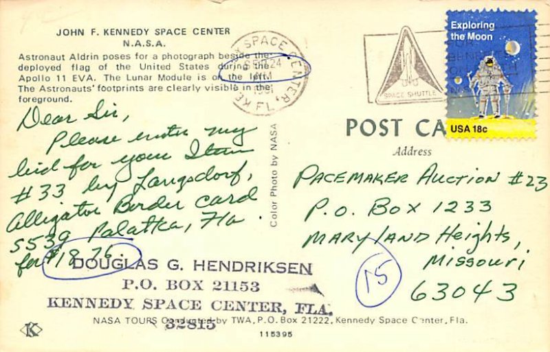 Astronaut Aldrin poses for a photograph Space PU Unknown 