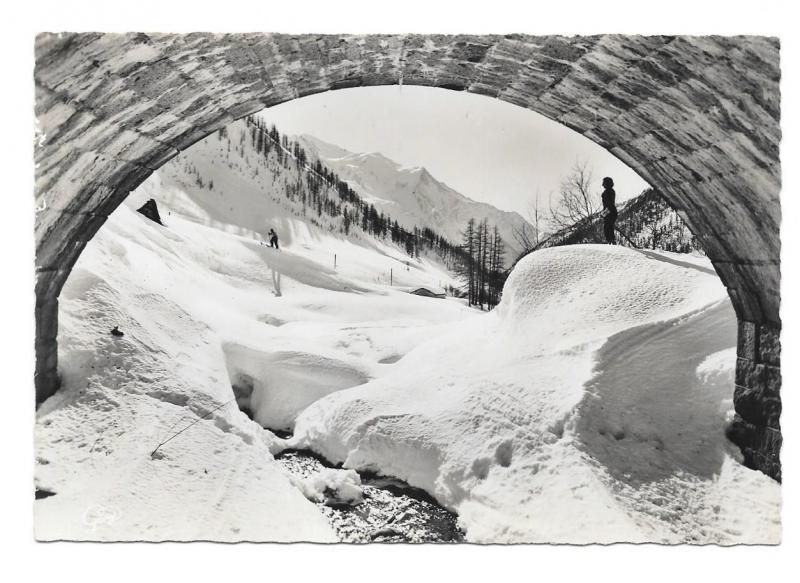 France RPPC Chamonix View of Mont Blanc Alps Haute Savoie Vintage Postcard 4X6