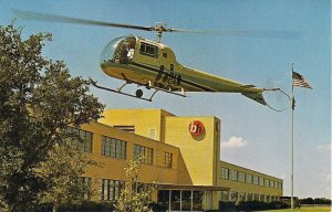 Fort Worth - Dallas TX, Hurst Bell Helicopter Services 1970s Chrome, DFW Airport