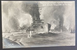 Mint Germany Picture Postcard Battle In High Seas Scene