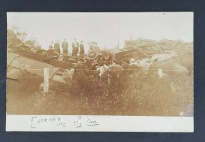 1907 Portland ME to Salem Falls Train Wreck Rare Real Picture Postcard RPPC