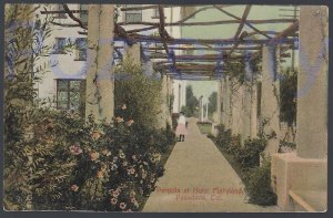 PERGOLA AT HOTEL MARYLAND 1908 PASADENA CALIFORNIA