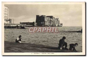 Postcard Old Naples Castel Dell Ovo