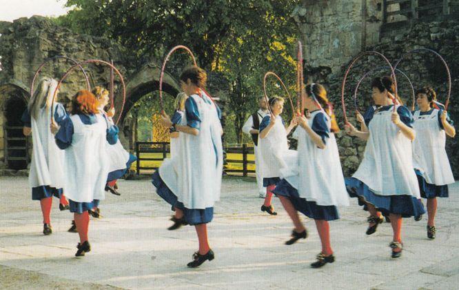 Knaresborough Castle Skipping Rope Skipping Children Games Large Postcard