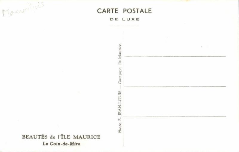 mauritius, Le Coin-de-Mire (1950s) Jean Louis RPPC