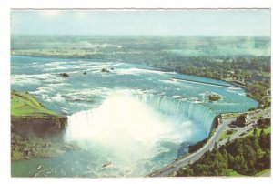 Horseshoe Falls, Niagara Falls, Ontario, Vintage Chrome Aerial View Postcard #5