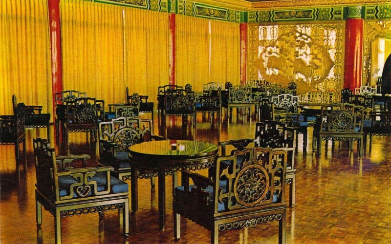 Vietnam War Era, Chi-Lin Lounge, Grand Hotel, Taipei, Taiwan, ROC, Old Postcard