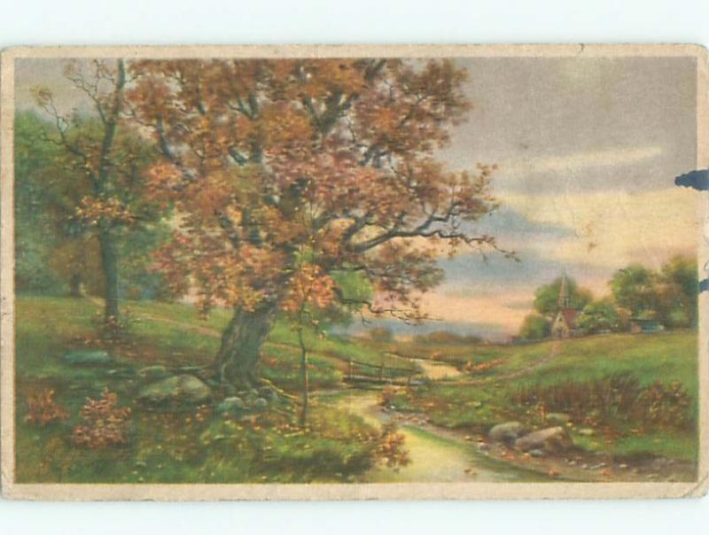 Divided-Back GREAT SCENE Greeting Postcard AA7065