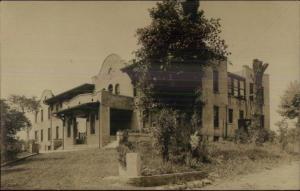 Building - Lyons & Blue Mound KS Written on Back c1910 Real Photo Postcard