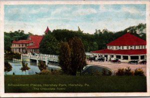 Amusement Places Hershey Park Hershey Pennsylvania Vintage Postcard C036