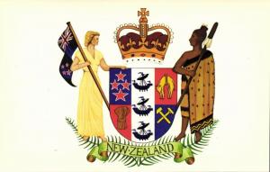 new zealand, Coat of Arms, National Flag, Patriotism (1950s)