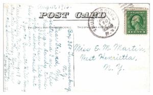 1916 High School, Trumansburg, NY Postcard