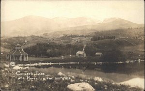 Deer Lodge MT Studio Cameo Conley's Lake Mt. Powell Real Photo Postcard