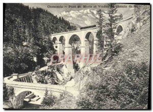 Postcard Chamonix Old Bridge St Mary And Viaduct Railway