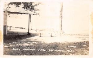D99/ Ortonville Minnesota Mn Real Photo RPPC Postcard c1930s Sioux Historic Park