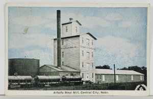 Nebraska Central City Alfalfa Meal Mill Postcard Q12