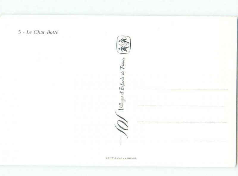 foreign Old Postcard HUMANIZED CAT BY THE CASTLE AC3771