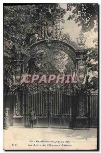 Postcard Old Palace Elysee VIII Grid Avenue Gabriel