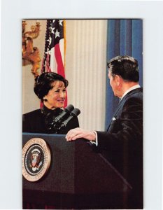 Postcard Elizabeth Hanford Dole is nominated By President Reagan