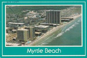 South Carolina Myrtle Beach Aerial View Along Shore Drive 1995