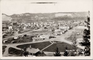 Prince George BC Birdseye c1944 RPPC T Centimes Examined by Censor Postcard E82