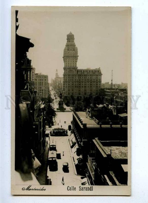 192204 Uruguay MONTOVIDEO Calle Sarandi Vintage photo postcard