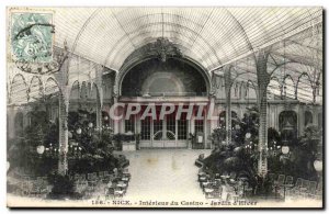 Nice - Interior of the Casino Garden & # 39Hiver - Old Postcard