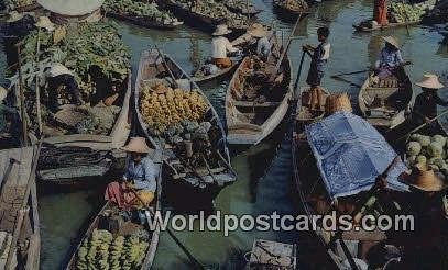 Floating Market Mahanak, Bangkok Thailand Unused 