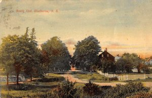 Shelburne Nova Scotia Canada birds eye view South End antique pc BB1055