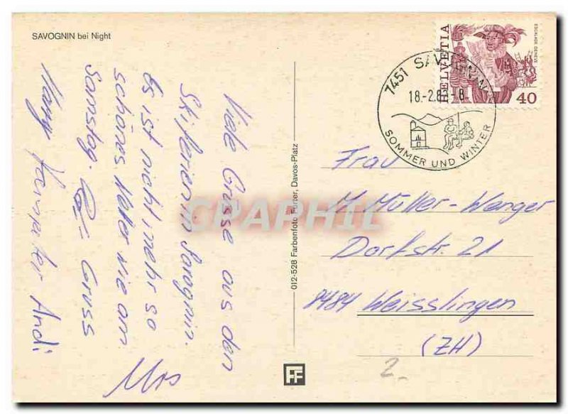 Postcard Modern Savognin