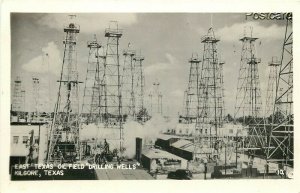 TX, Kilgore, Texas, East Texas oil Field, Drilling Wells, RPPC