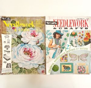 McCall's Needlework Crafts Magazine Ephemera Lot Damaged 1956-1972 For Craft BGS