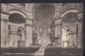 London Postcard - St Paul's Cathedral, Choir and Aisles  RS4432